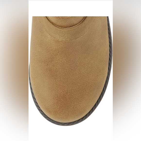 Girls Faux Leather Ankle Boots Tan Size 3 - Picture 6 of 13